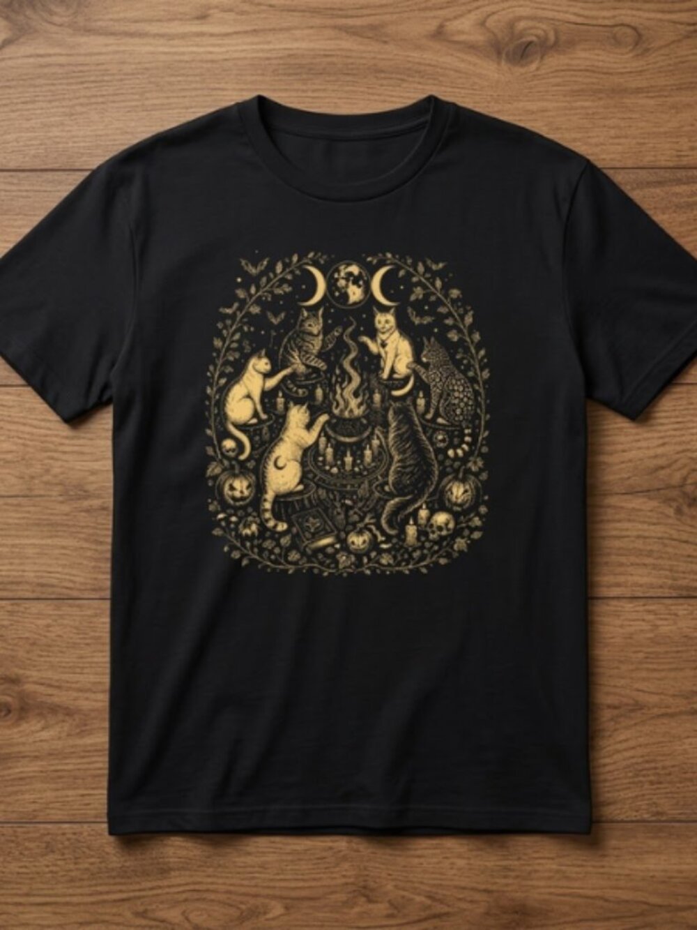 Witchy Cat oversized  Tee unisex t shirt